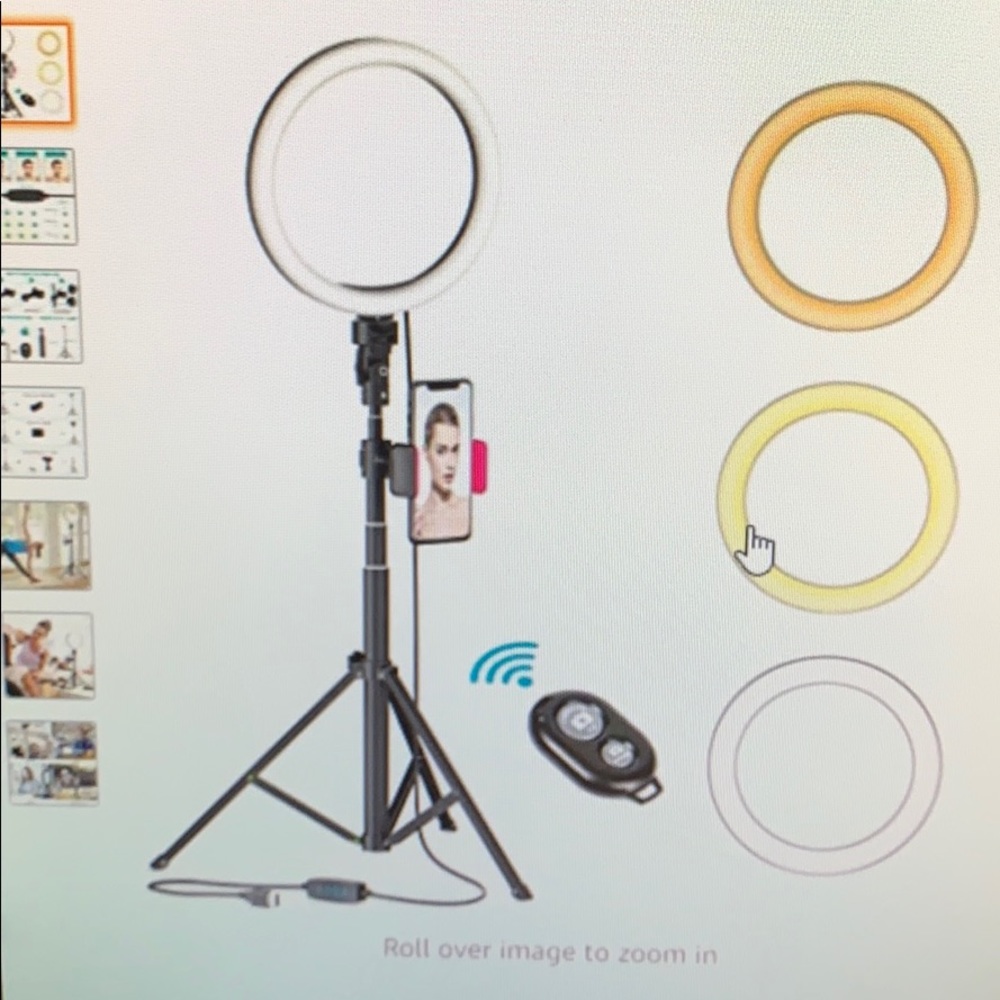 Selfie ring light
